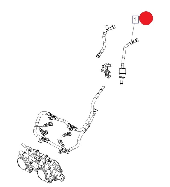 ASM-FUEL LINE W/FILTER FM  (tarvike: 87-07166)